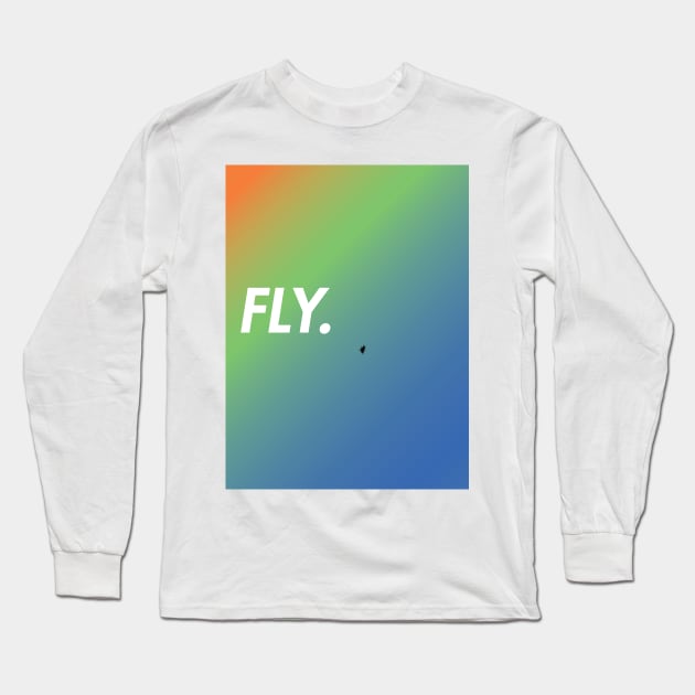 Fly Long Sleeve T-Shirt by tombromdotcom
